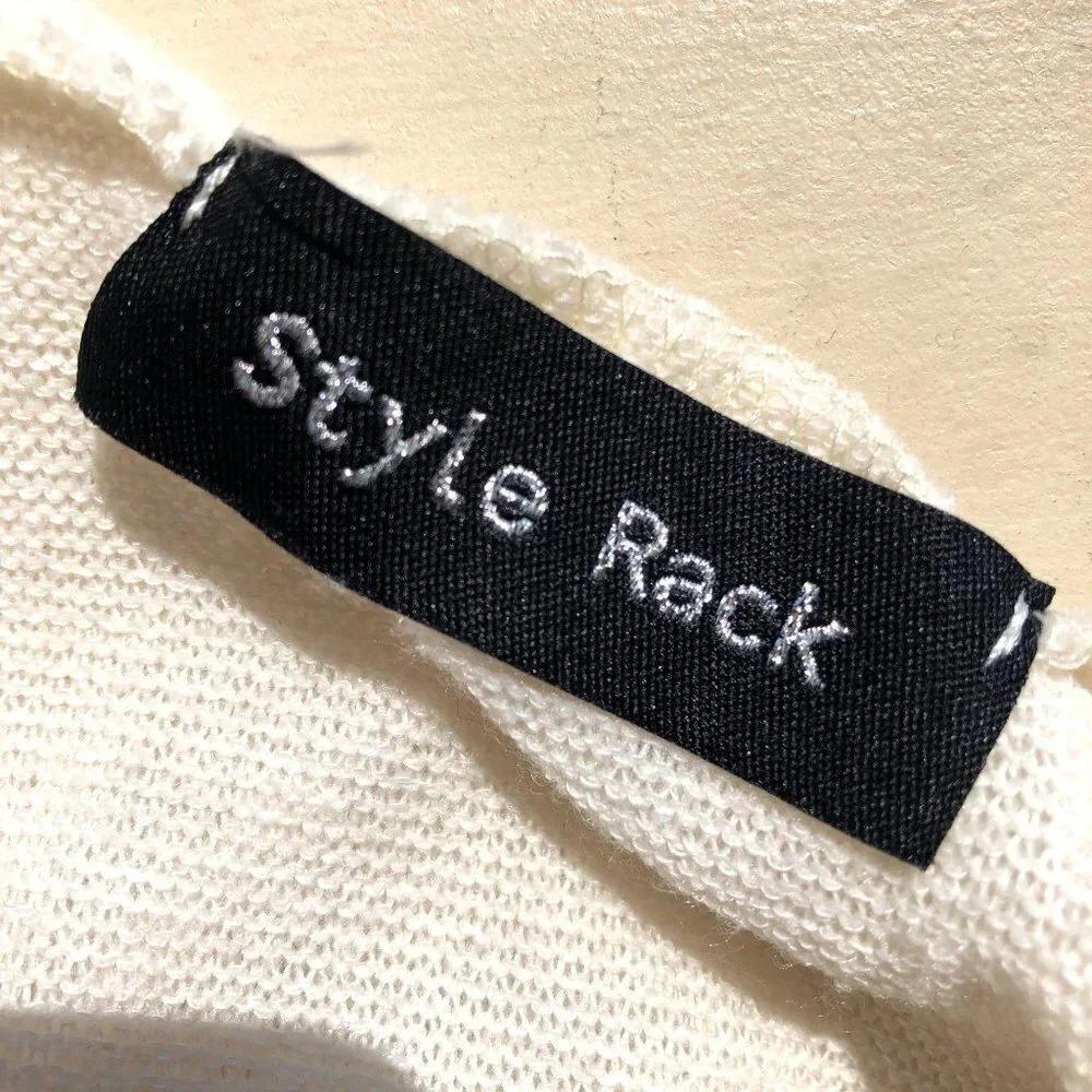Style Rack Ivory Soft Knit Cowl Sweater S - Picture 5 of 5